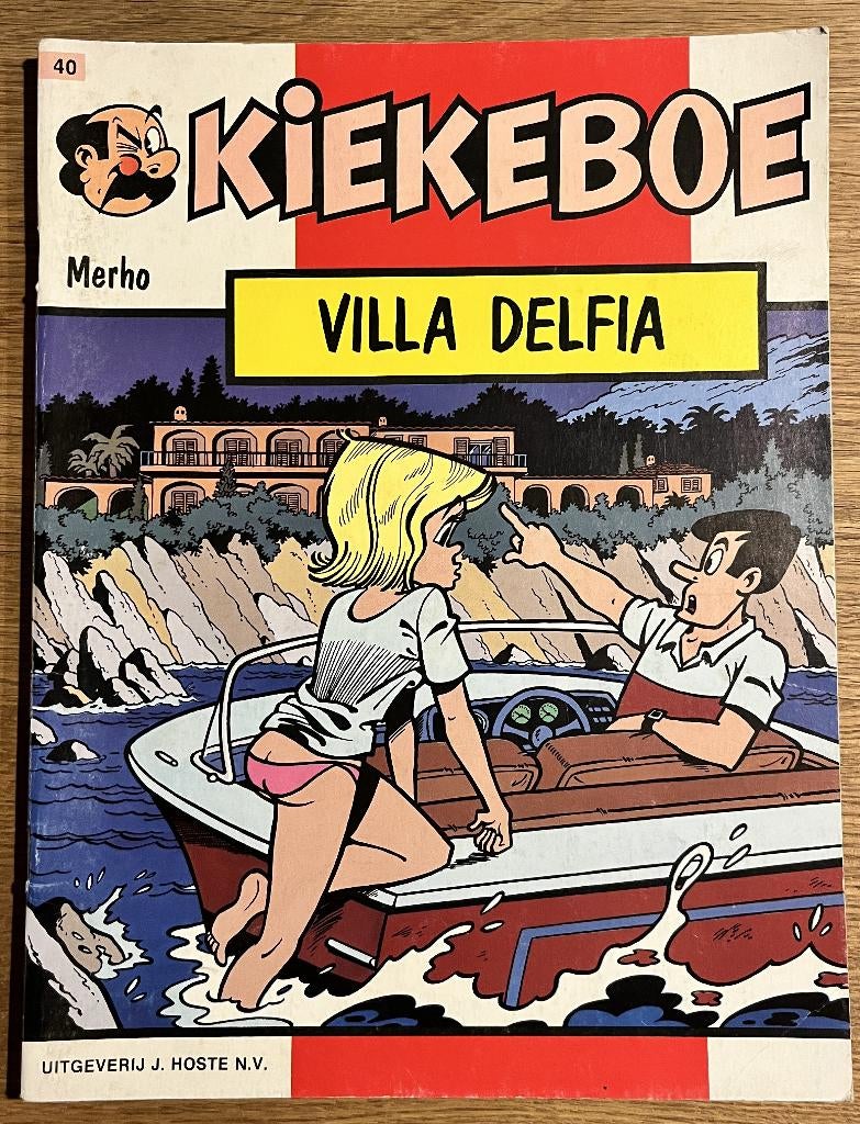 Kiekeboe - Villa Delfia - 40 1e dr (1988) Strip, Livres, BD, Comme neuf, Une BD