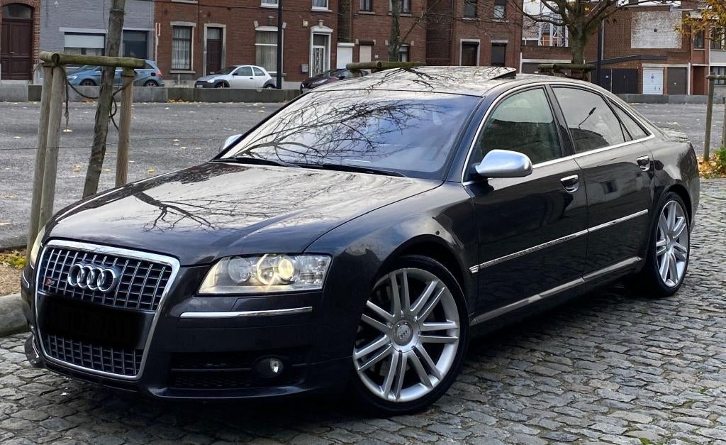 AUDI S8 V10 QUATTRO/VOLLEDIGE OPTIES/LEES DE BESCHRIJVING, Automaat, 4 deurs, Leder, Berline