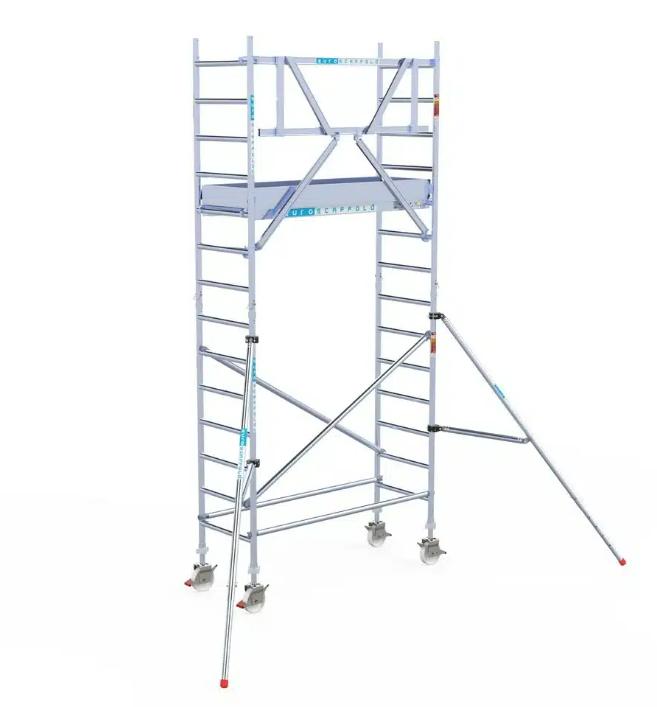 Stelling Euroscaffold, Doe-het-zelf en Bouw, Ophalen, Zo goed als nieuw, Rolsteiger of Kamersteiger, 5 meter of hoger