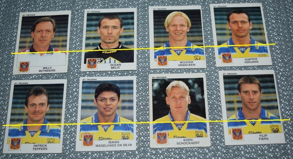 Panini Football 2001 Sint - Truiden STVV/ 8 stickers, Verzamelen, Sportartikelen en Voetbal, Ophalen of Verzenden, Zo goed als nieuw