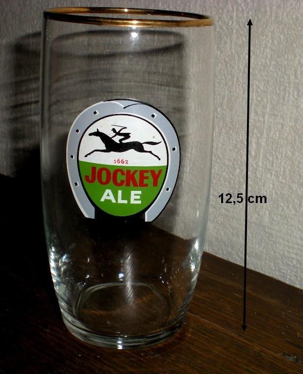 Gévé  Jockey Ale  12,5 cm, Collections, Marques de bière, Enlèvement ou Envoi, Comme neuf, Verre ou Verres