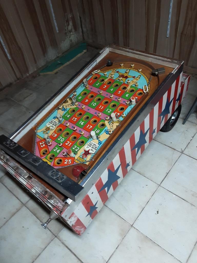 Flipperkast(bingo) voor onderdelen onderkast alleen., Ophalen, Flipperkast