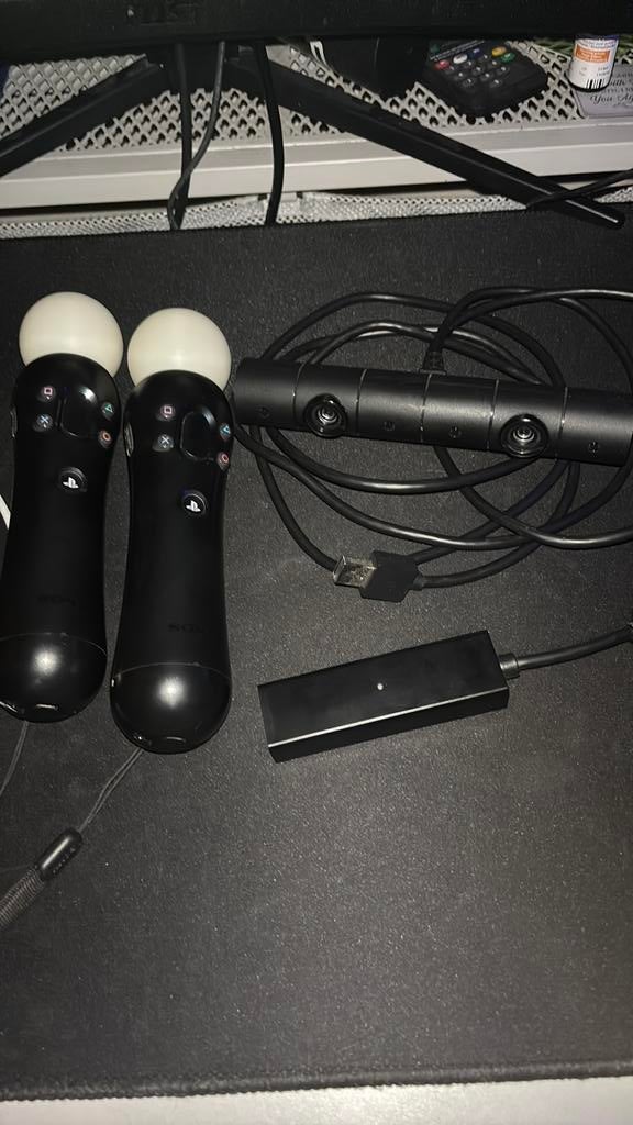 Psvr move controller en psvr camera met ps5 adapter, Consoles de jeu & Jeux vidéo, Enlèvement, Comme neuf, Contrôleur, PlayStation 4