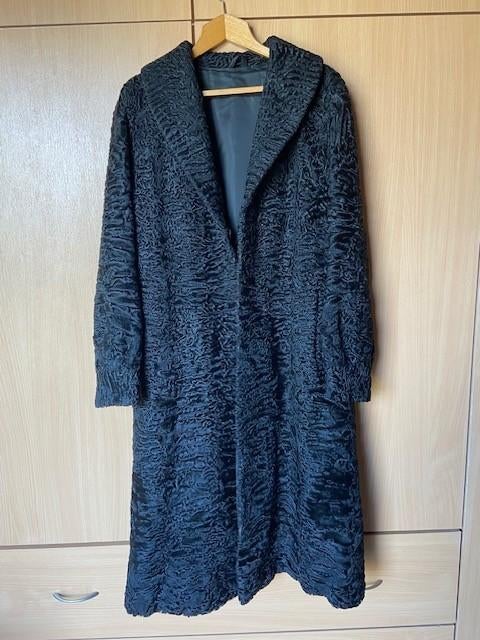 Echte Pelsmantel SWAKARA, Kleding | Dames, Ophalen, Swakara, Zwart, Maat 46/48 (XL) of groter