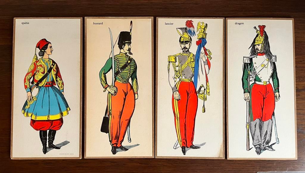 lithographies anciennes Imagerie Pellerin-Epinal uniformes, Moins de 50 cm, Enlèvement ou Envoi, Utilisé, Imagerie Peelerin-Epinal