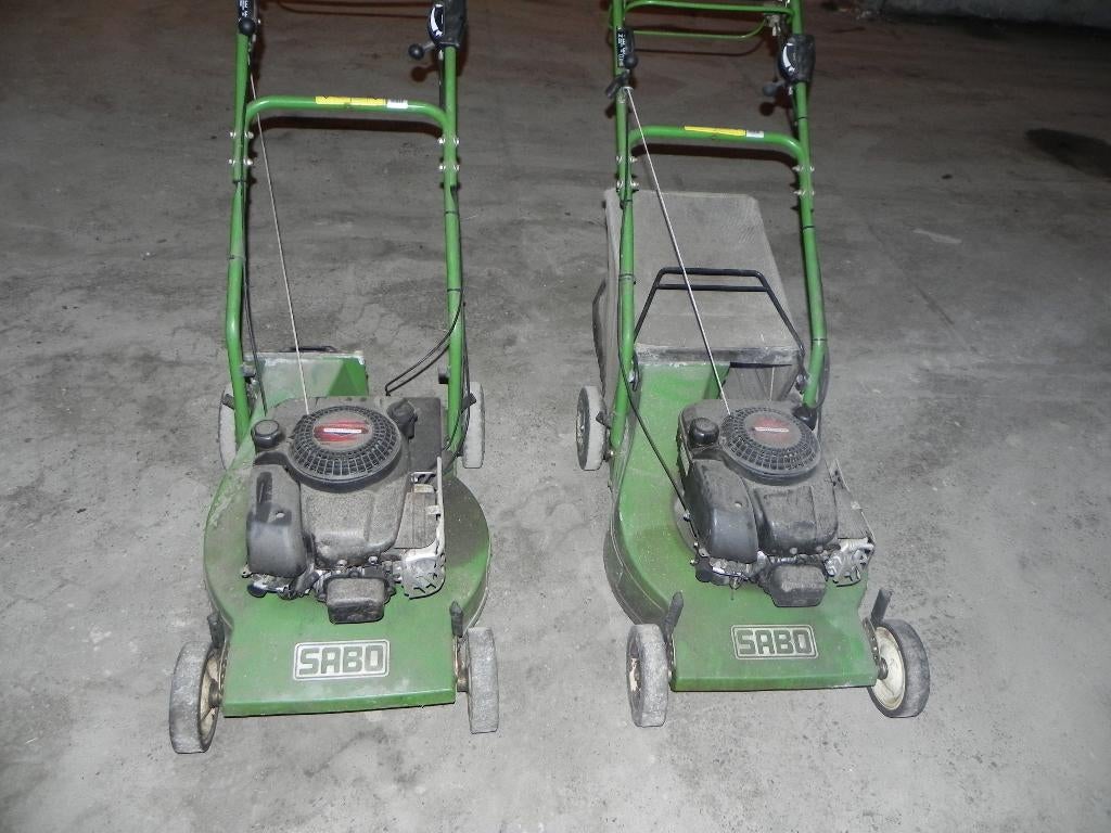 Grasmaaier benzine + opvangbak 2 st, Sabo, Tondeuse rotative, Tondeuses à gazon à essence, Utilisé