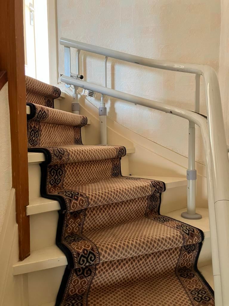 Traplift merk Coopman, Ophalen, Gebruikt, Met bocht