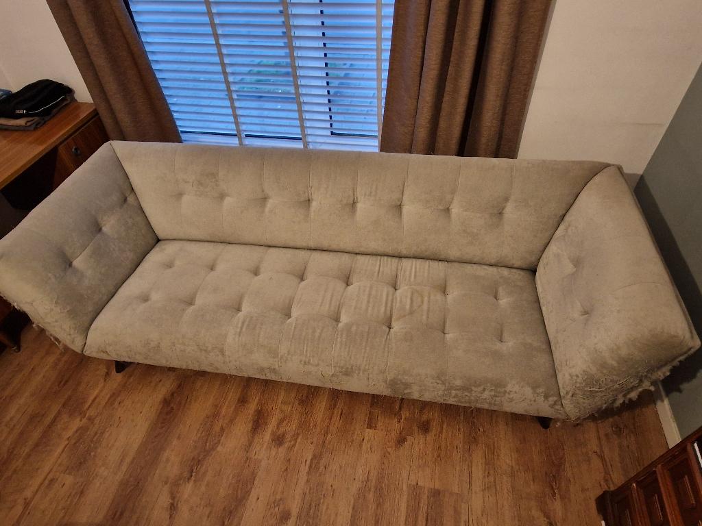 Te herstofferen zetel, Ophalen, Kunststof, Gebruikt, Driepersoons