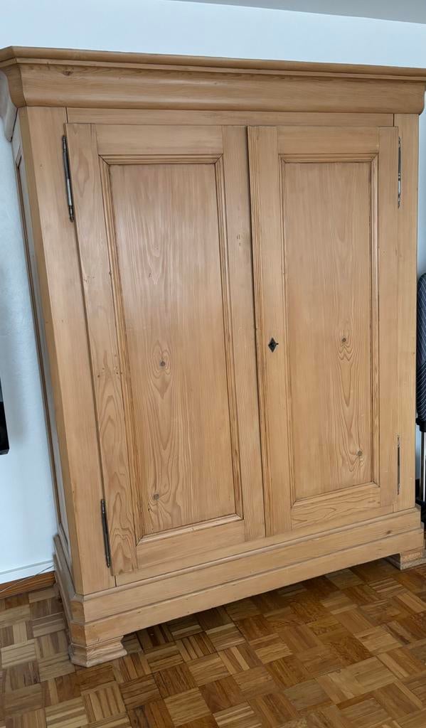 Houten massieve kast, Antiek en Kunst, Ophalen