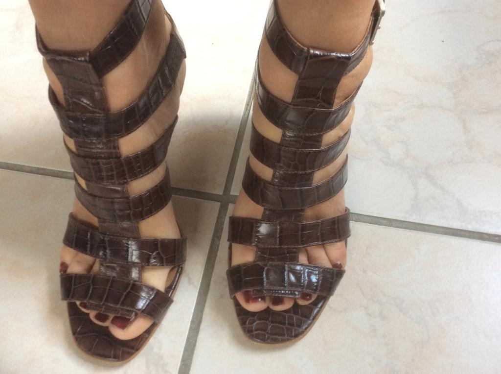 Elegante sandalen Scapa 39 beuin kwaliteitsleer, Kleding | Dames, Bruin, Zo goed als nieuw, Sandalen of Muiltjes, Ophalen of Verzenden