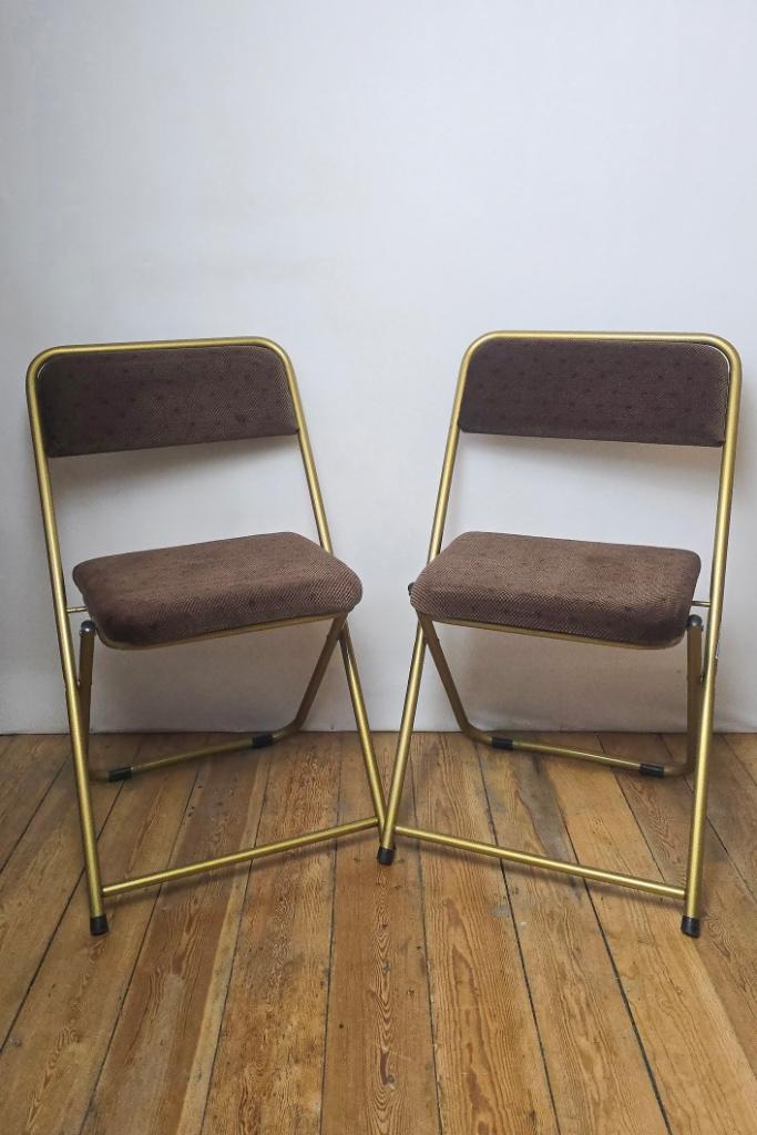 Paire de chaises pliables rétro LAFUMA -  1960, Enlèvement ou Envoi, Maison et Meubles