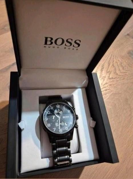 Hugo boss horloge black., Ophalen of Verzenden