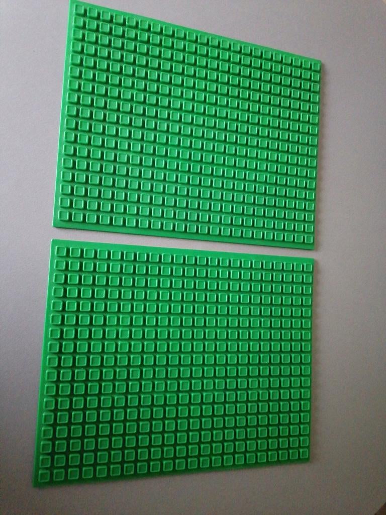 2 groene bouwplaten, Enlèvement ou Envoi, Comme neuf, Lego