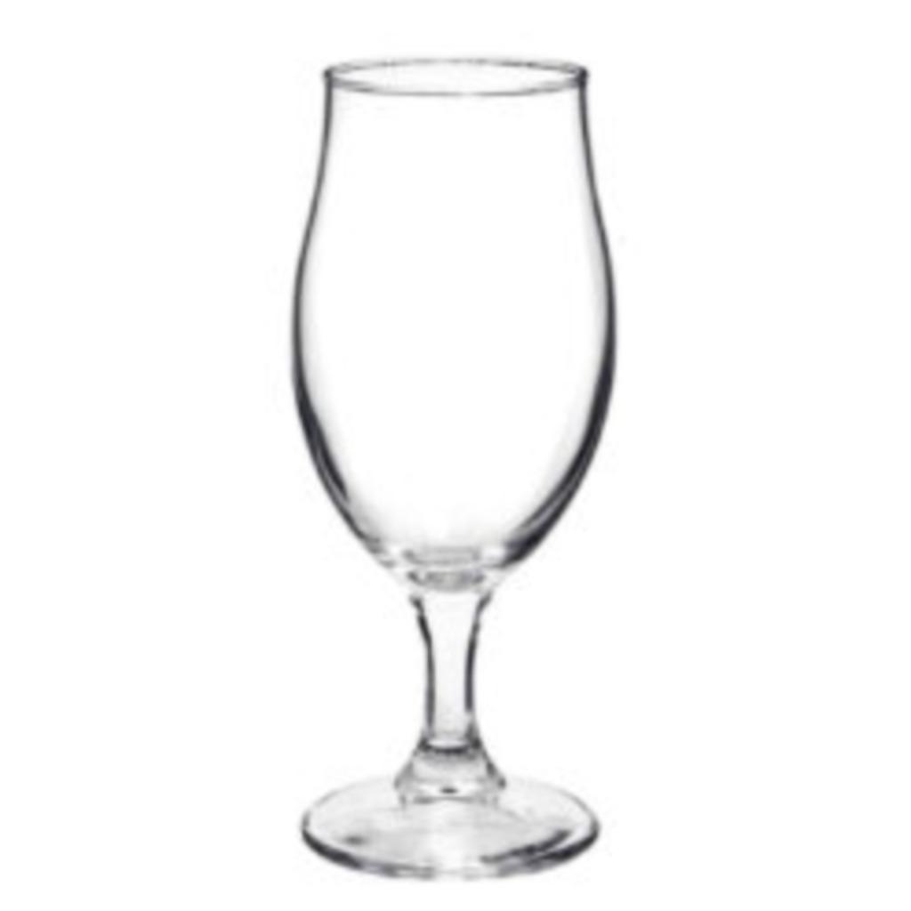 120x bierglas Bormiolo Rocco 26cl op voet, Ophalen, Nieuw, Bierglas