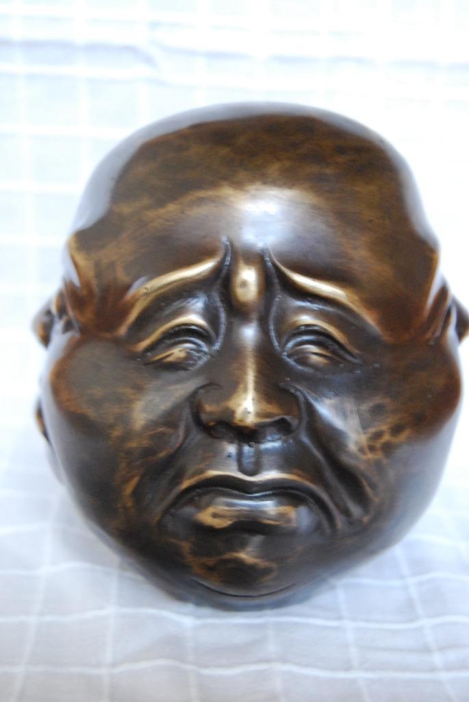 SUPERBE TÊTE DE BOUDDHA EN BRONZE (Les 4 visages)., Enlèvement ou Envoi, Bronze