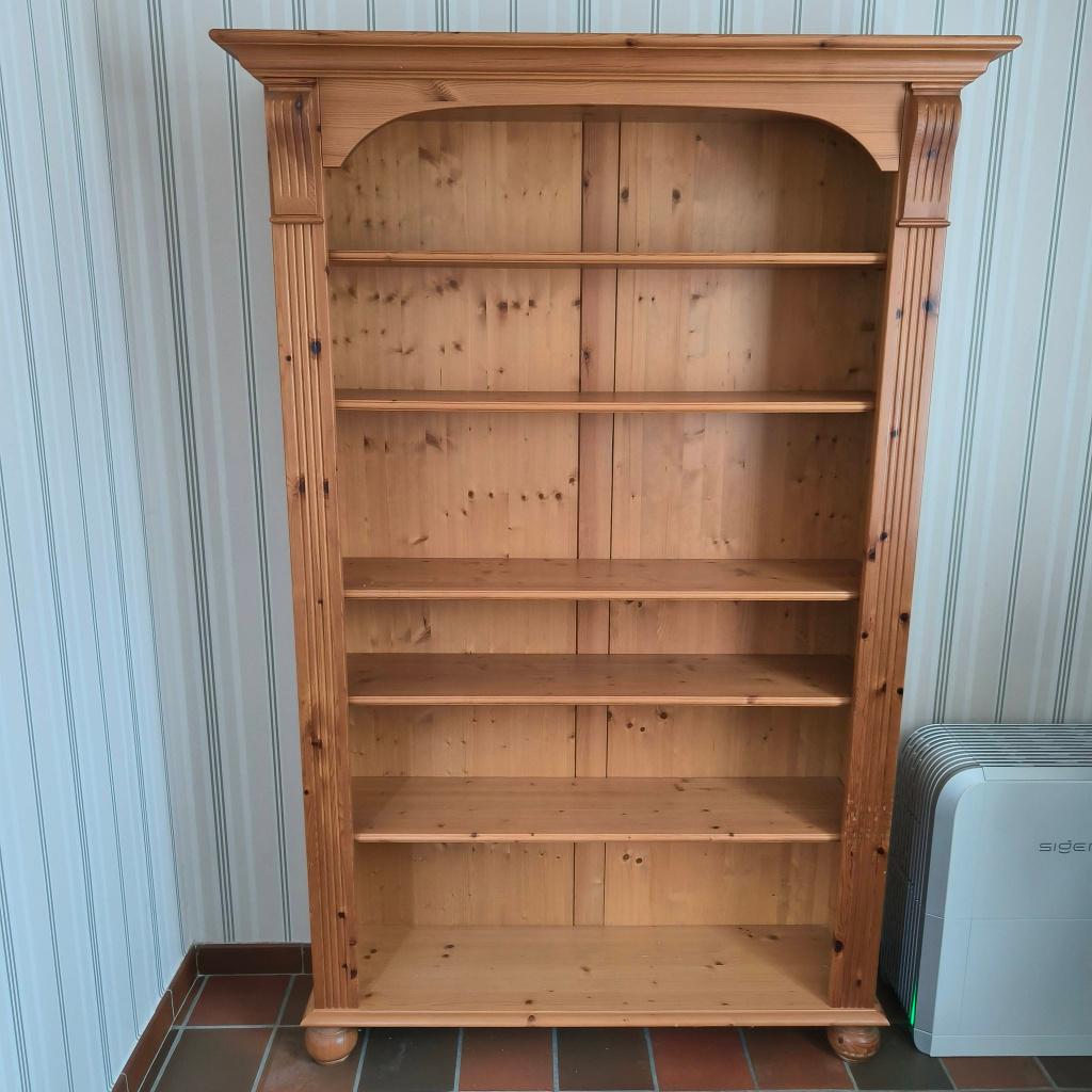 grenen boekenkast, Huis en Inrichting, Ophalen, Met plank(en), 100 tot 150 cm, 25 tot 50 cm