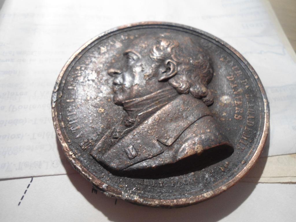 Ancienne Médaille Bronze Mathieu Ignace Van Bree fin 18éme, Antiquités & Art, Antiquités | Bronze & Cuivre, Bronze, Enlèvement ou Envoi