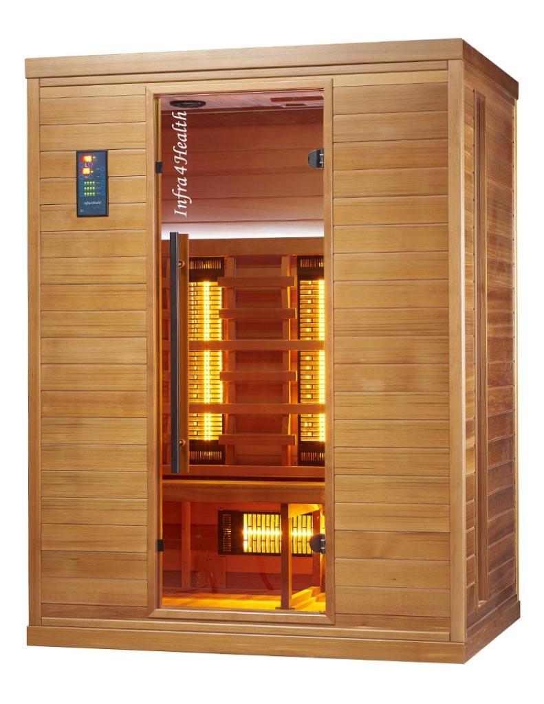 Infraroodsauna met diepere werking Quartstralers! 3 pers, Sports & Fitness, Sauna, Enlèvement, Neuf, Infrarouge, Sauna complet