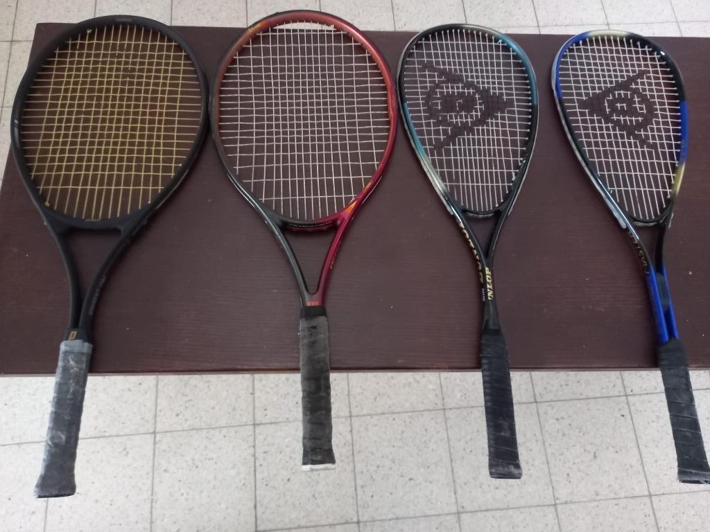 Lot de 4 raquettes de tennis, Enlèvement, Utilisé, Balles, Wilson
