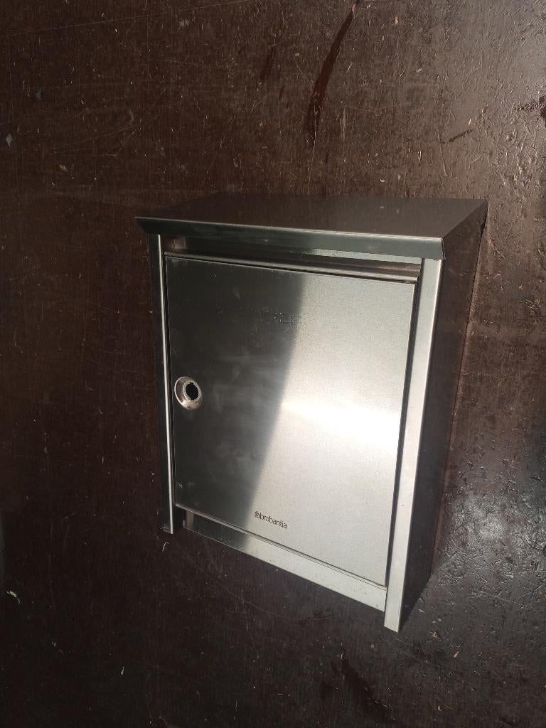 Brabantia brievenbus rvs, Ophalen, Gebruikt, Inox, Wandbrievenbus