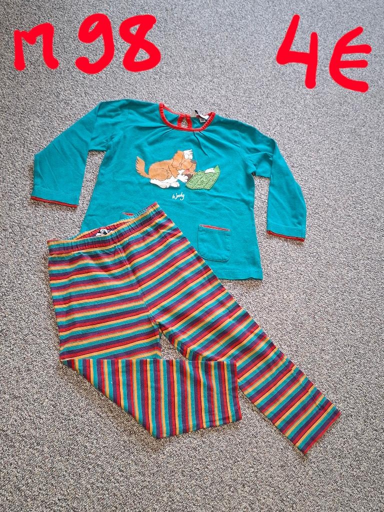 Woody pyjama en nachtjapon mt 92-98, Kinderen en Baby's, Nacht- of Onderkleding, Gebruikt, Meisje, Ophalen of Verzenden