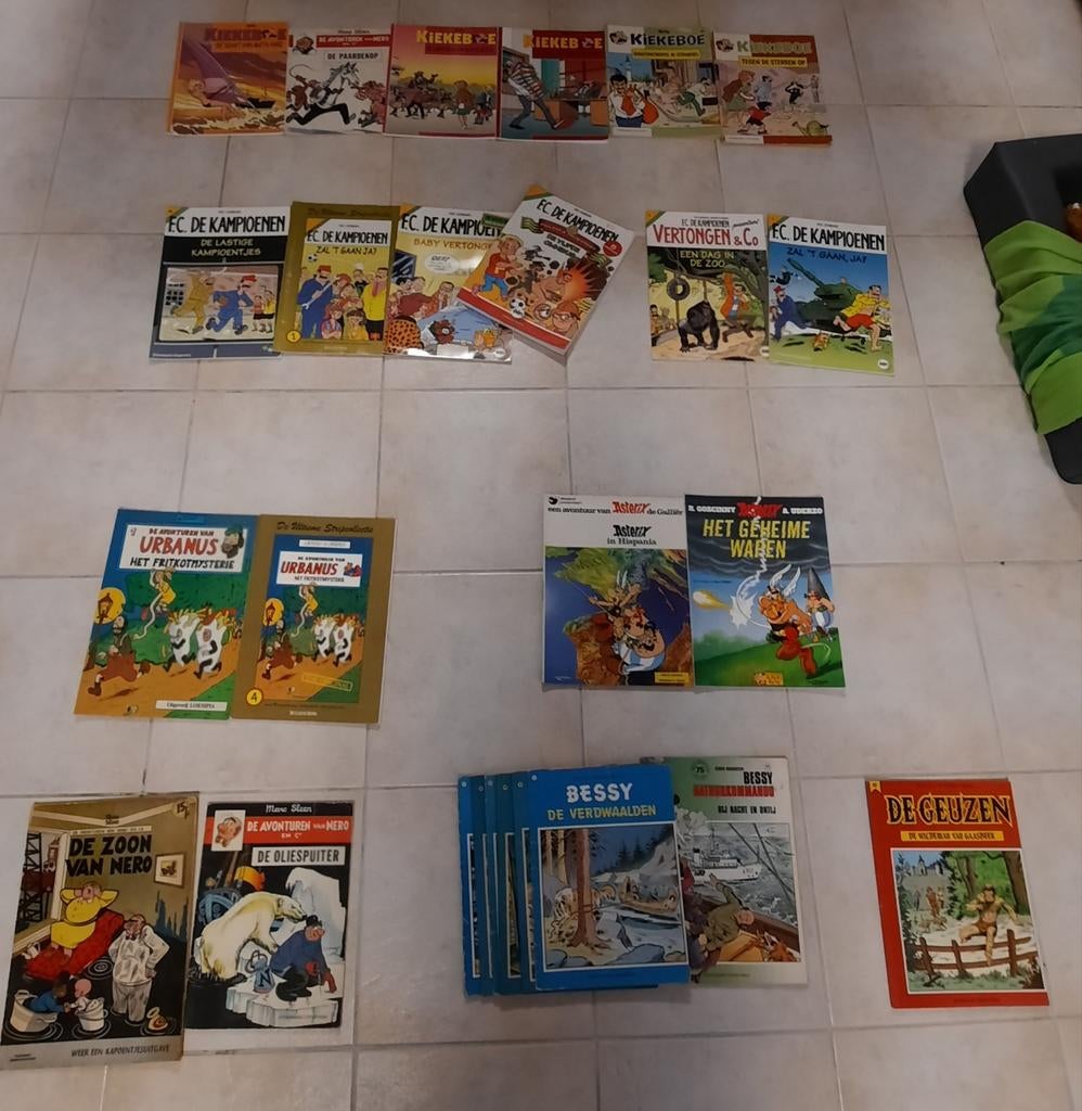 26 vintage strips, stripboeken, collectie, kiekeboe,bessie,, Ophalen