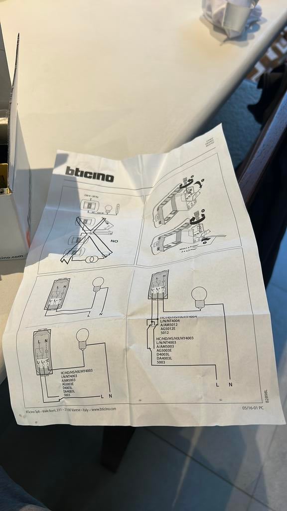 Bticino dimmer schakelaar, Enlèvement, Neuf, Interrupteur