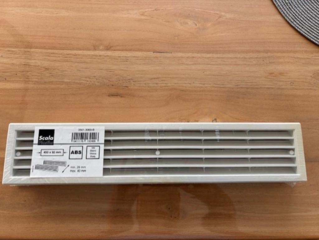 Grille d'aération/ventilation blanche - NEUVE, Bricolage & Construction, Enlèvement ou Envoi, Neuf, Ventilateur