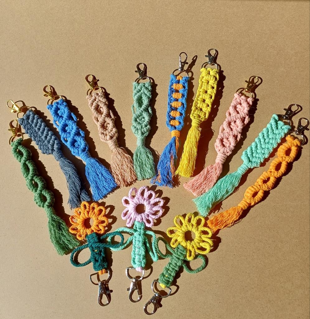 Macramé sleutelhangers, Ophalen of Verzenden, Nieuw