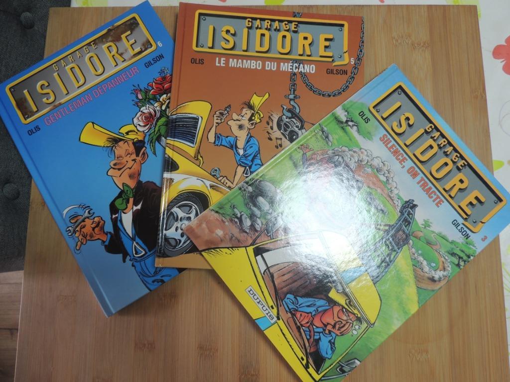 3 BD GARAGE ISIDOR EO TBE PIECE/ LOT, Enlèvement ou Envoi, Olis et Gilson, Série complète ou Série, Comme neuf