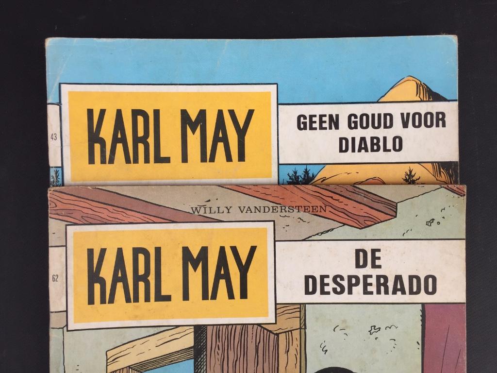 set/3 Karl May, Willy Vandersteen, Gelezen, Willy Vandersteen, Ophalen of Verzenden, Meerdere stripboeken