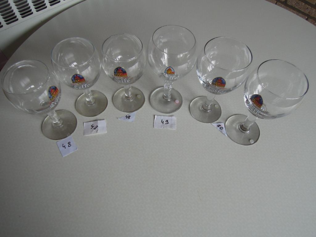 bierglas bierglazen Leffe abdij totaal 12 stuks, Ophalen of Verzenden, Zo goed als nieuw, Glas of Glazen, Leffe