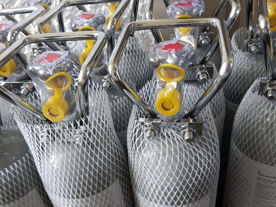 Hobbyaquarium NIEUWE CO2 flessen 500 gram/ 2kilo hervulbaar, Ophalen, Nieuw