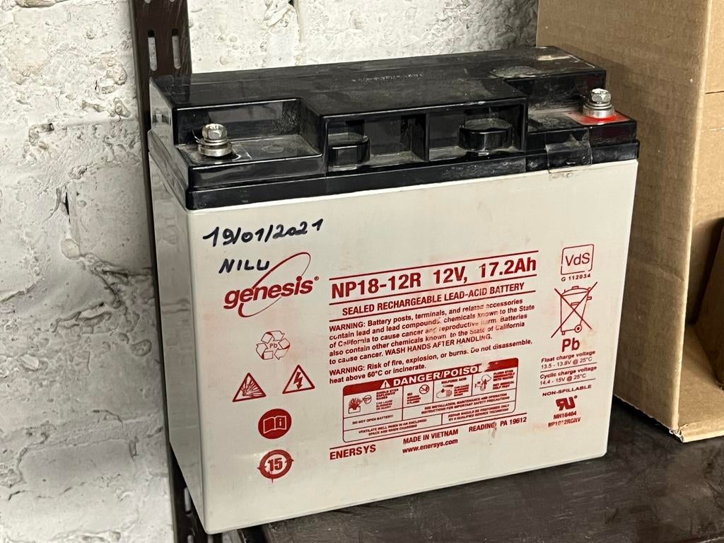 Batterij Genesis NP18-12R 12V 17,2Ah, Enlèvement