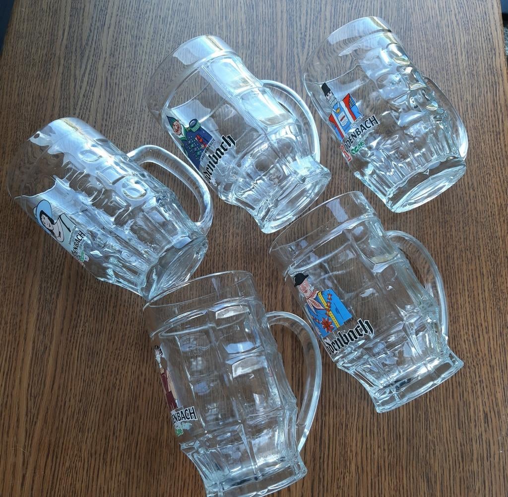 5 reuzen rodenbach glazen, Verzamelen, Ophalen, Nieuw