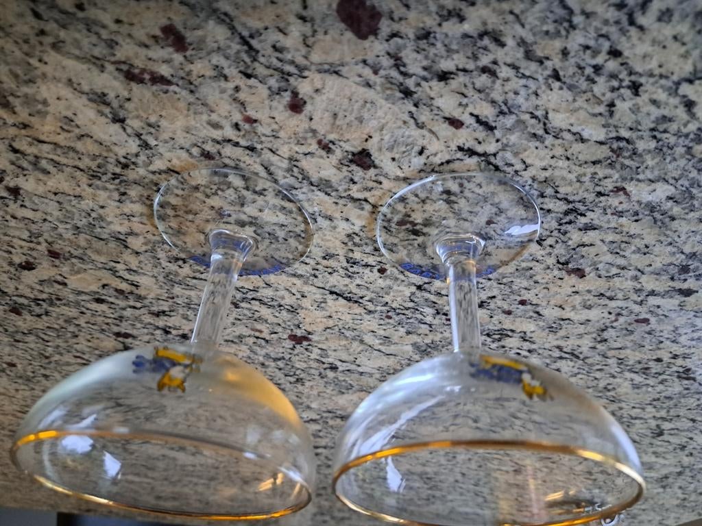 2 vintage babycham glaasjes, Enlèvement ou Envoi, Comme neuf