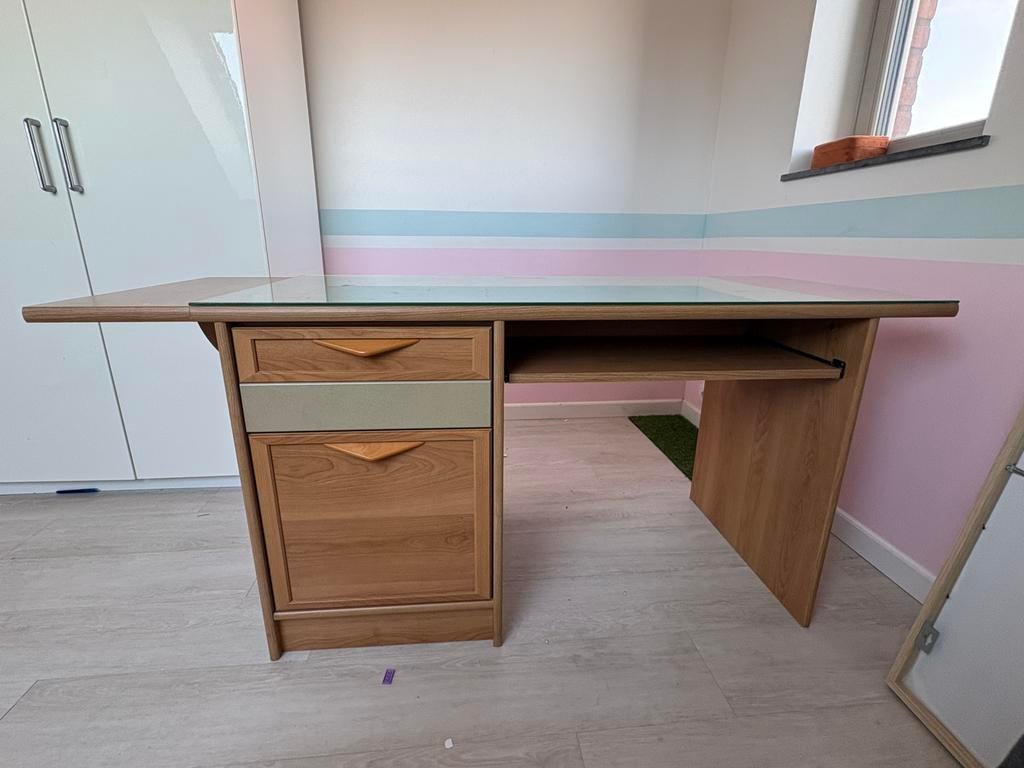 Bureau vintage bois, Maison & Meubles, Enlèvement, Utilisé, Bureau