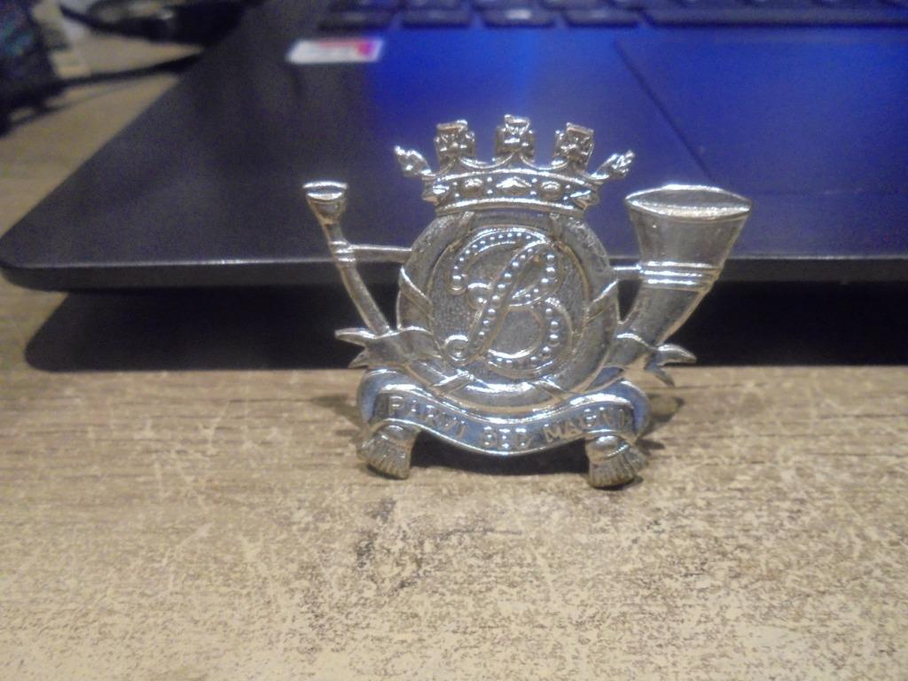 1ste carabiniers prins Boudewijn, Enlèvement ou Envoi, Armée de terre, Emblème ou Badge