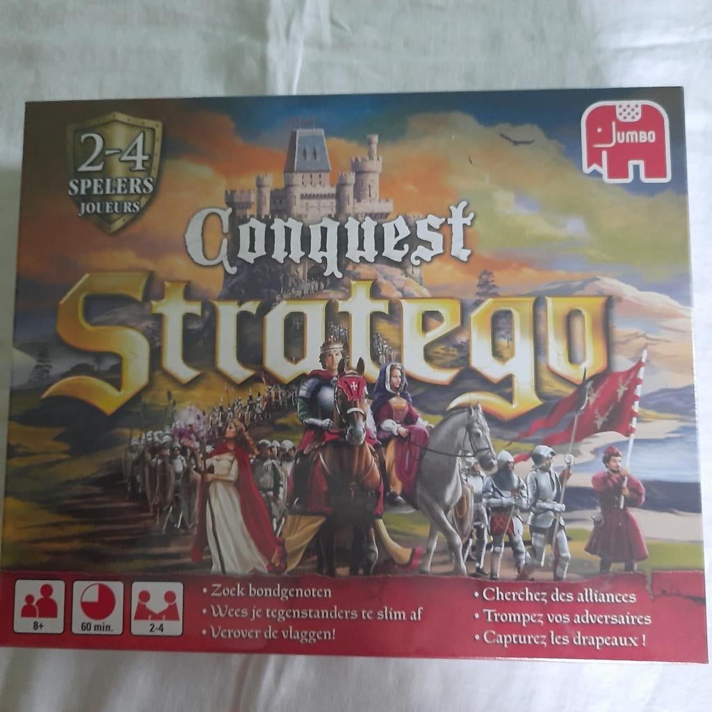 STRATEGO CONQUEST Spec.Ed. BORDSPEL  *NIEUW*SEALED, Drie of vier spelers, Ophalen, Nieuw, Jumbo