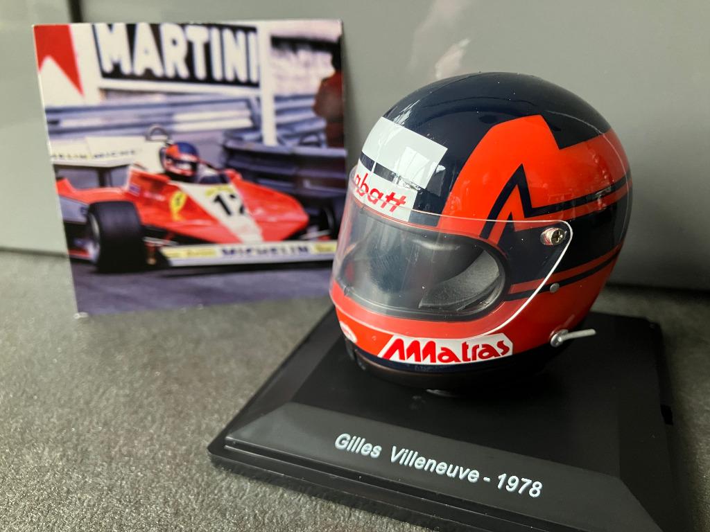 Gilles Villeneuve 1:5 helm 1978 Ferrari 312T Formule 1, Verzamelen, Automerken, Motoren en Formule 1, Nieuw, Formule 1, Ophalen of Verzenden