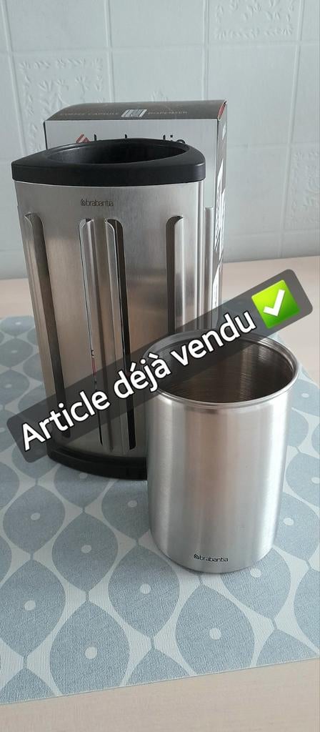 Distributeur Brabantia capsule / Article vendu ✅️, Electroménager, Accessoires de machine à café, Neuf, Enlèvement