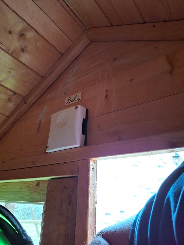 Houten speelhuisje tot 10 jaar, Kinderen en Baby's, Speelgoed | Buiten | Speelhuisjes, Ophalen, Gebruikt, Hout