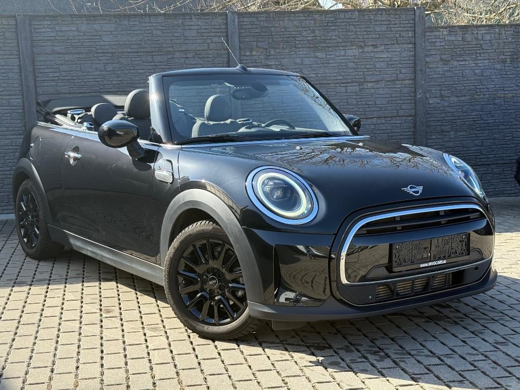 MINI Cooper Cabrio Automaat Classic Trim "Apple Carplay", Auto's, Mini, 4 zetels, Cabriolet, Leder en Stof, Zwart
