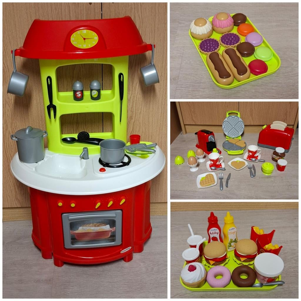 Kitchenette + accessoires divers, Enfants & Bébés, Jouets | Jouer aux cuisines, Comme neuf, Jouer à la cuisine, Plastique, Enlèvement ou Envoi