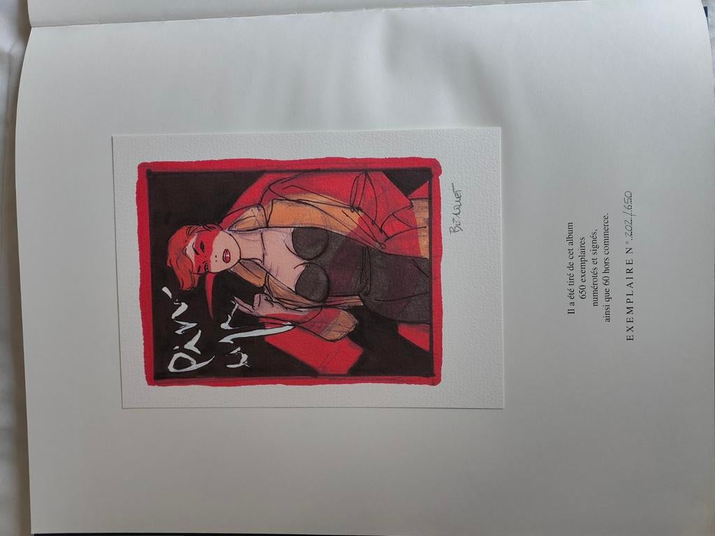 BD Pin-up Yann Berthet, numéroté 202/650 et signé