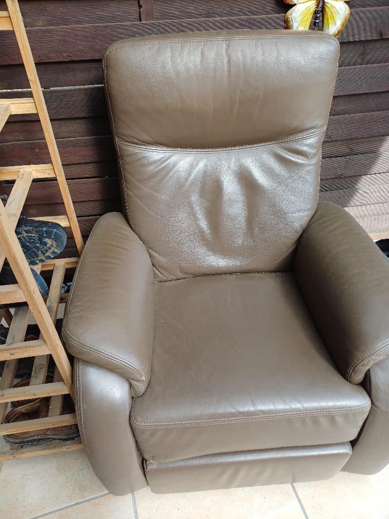 fauteuil en cuir, Maison & Meubles, Fauteuils, Enlèvement, Cuir