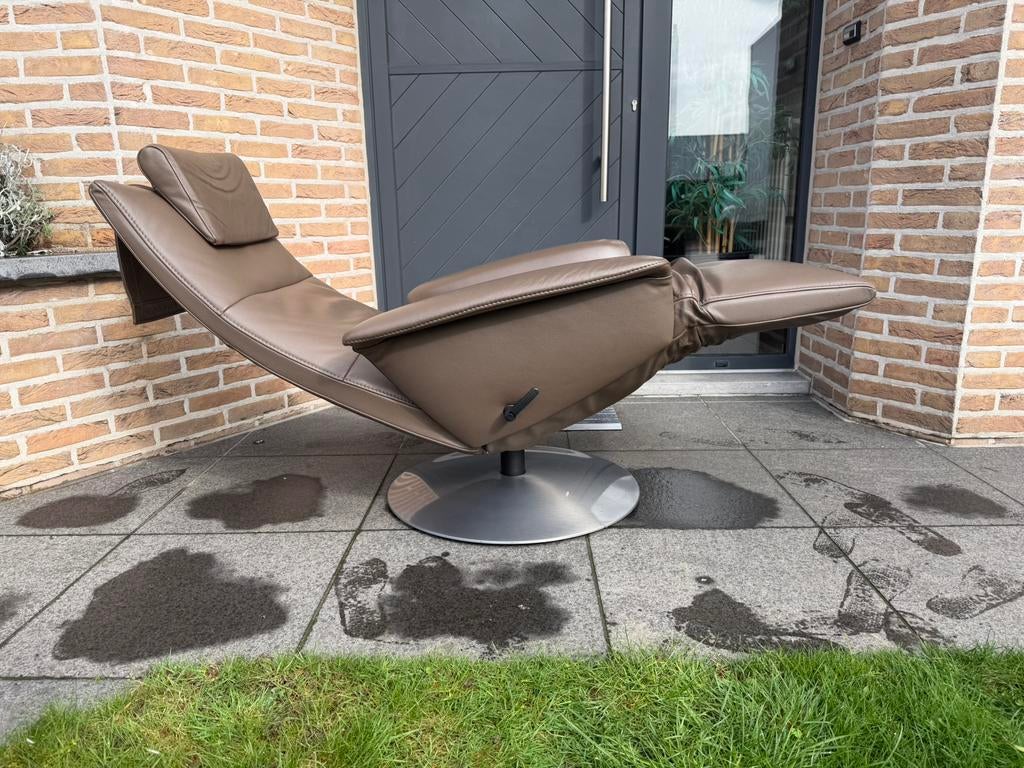 Jori Felini relax Medi Mono-move, Taupe leder, Ophalen of Verzenden, Durlet leolux rolf benz natuzzi minotti xooon hukla stressless