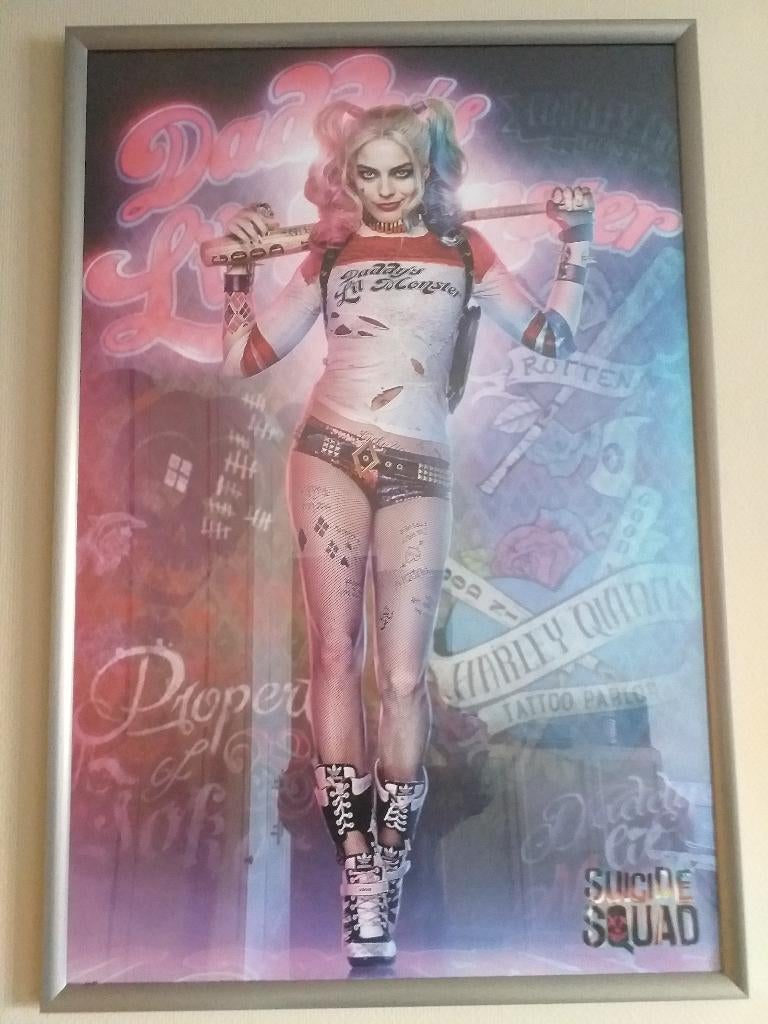 DC Posters - Harley Quinn (Framed / Unframed) (Nieuwstaat), Huis en Inrichting, Overige Huis en Inrichting, Nieuw, Ophalen