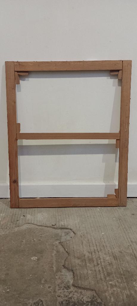 Antieke sleutellijst van massief hout — 43x53 cm, c44, Ophalen, Gebruikt, Hout