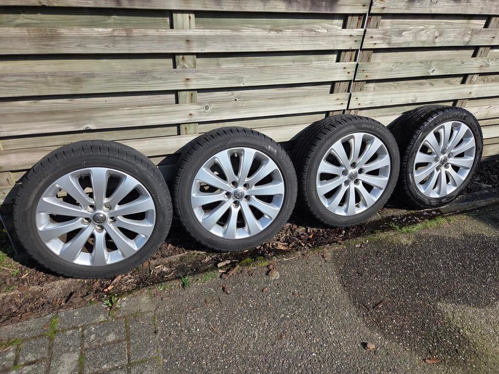 Winterbanden op alu velgen 17inch Opel, Auto-onderdelen, Banden en Velgen, Ophalen